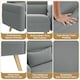 image 5 of Yaheetech Fabric Loveseat Sofa with Lumbar Pillows for Small Space