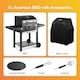 image 3 of VonHaus Charcoal BBQ with Accessories, XL American Barbecue