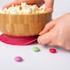 image 5 of Tiny Dining 3pc Bamboo Suction Feeding Set - Penguin/Red - Divided Non-Slip Bamboo Baby Self-Feeding Dining Weaning Set