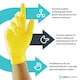 image 3 of Unigloves Yellow Pearl Box of 100 Nitrile Gloves