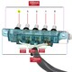 image 2 of SPARES2GO 5 Button Control Selector Switch for Baumatic BT16 BT19 BTC F100 F110 F60 F70 F90 Cooker Hood + Connector Cable