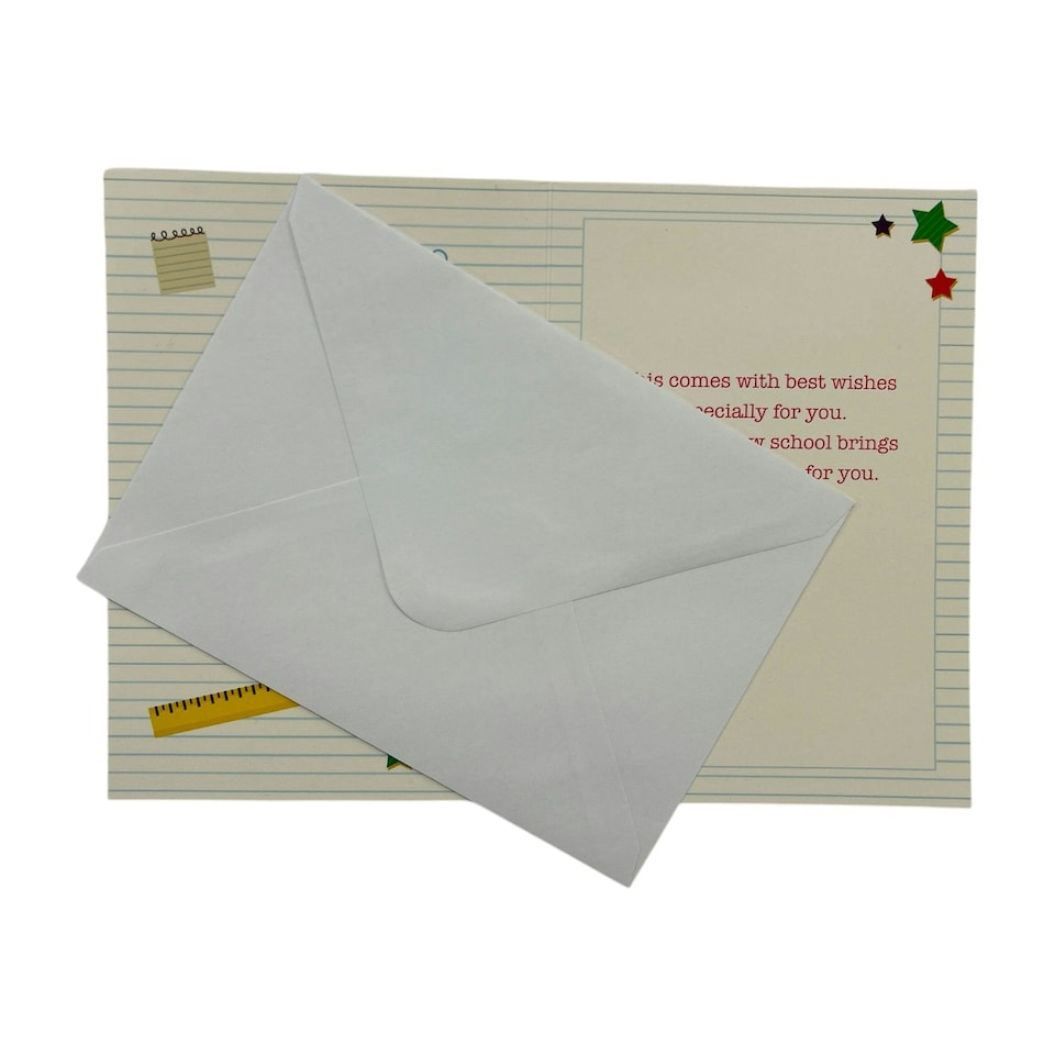 image 1 of In Your New School Multi Stars Good Luck Card