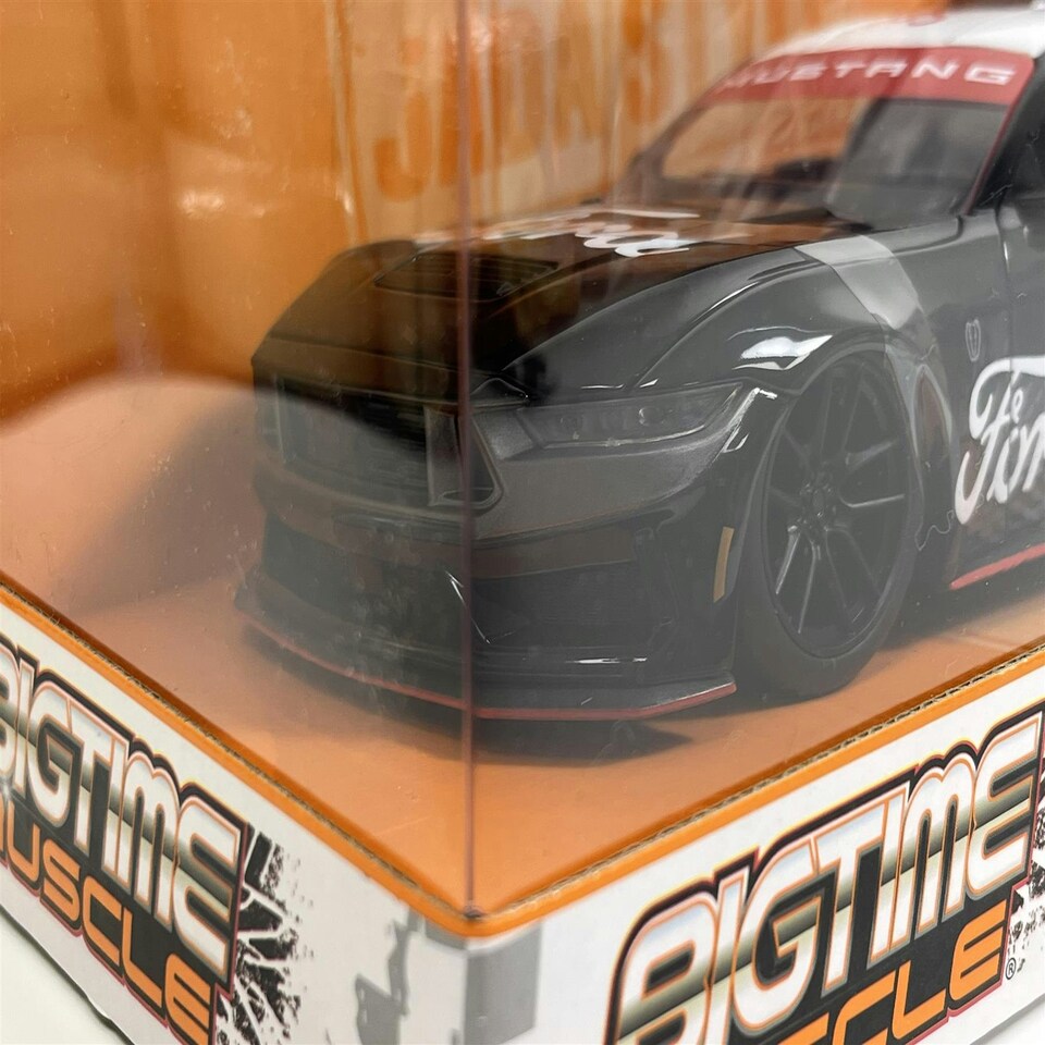 image 1 of Ford Mustang Dark Horse 2024 Black Big Time Muscle 1:24 Scale Jada 35418