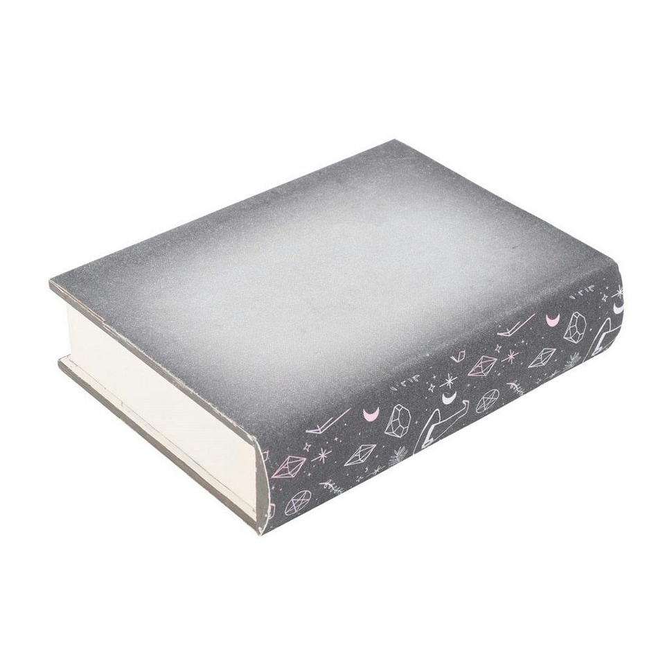 image 1 of Something Different The Magic Of Crystals Book Storage Box - Grey/White - One Size