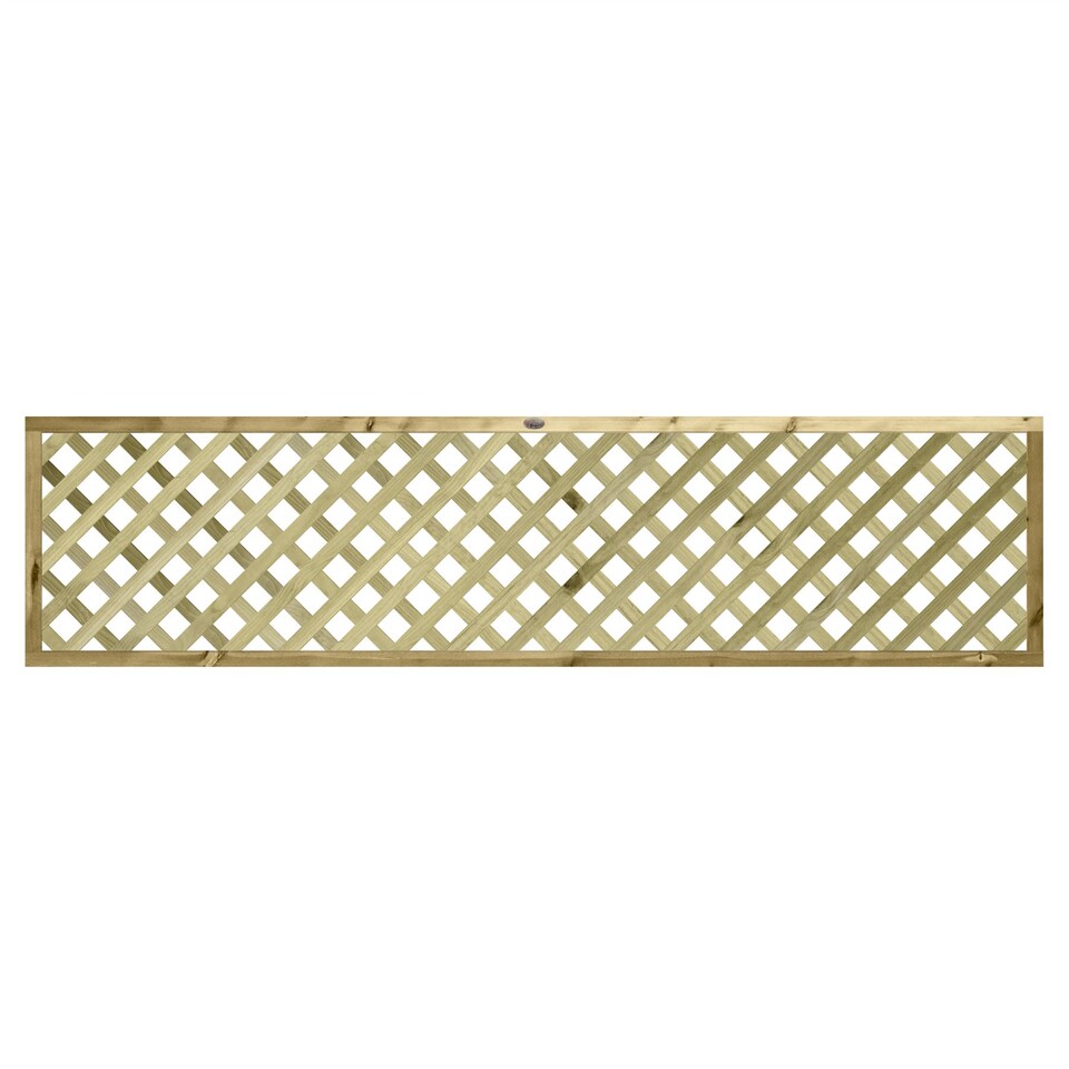 image 1 of Urban Diamond Wooden  W:6ft x H:1.5ft Trellis Heavy Duty Fence Topper Panel (Pack of 4)