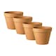 image 1 of APTA Verona 13cm Terracotta Pots (Set of 4) - Classic Indoor & Outdoor Decor