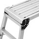 image 6 of 150kg Folding Aluminium Work Platform Step Up Bench Ladder EN131 | Silver
