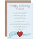 image 1 of Happy Birthday Fiance Romantic Love Poem Greeting Card