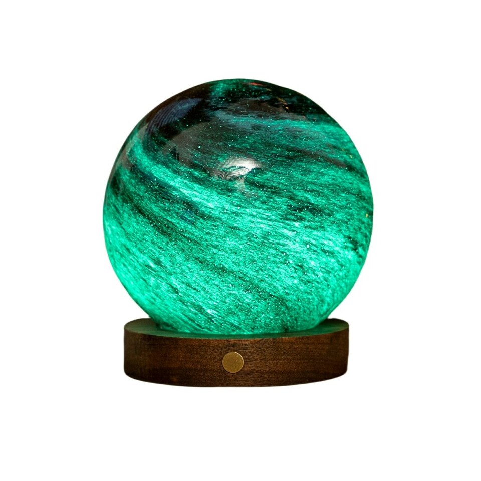 image 1 of Gingko Large AstraGlass Desk Lamp Multi | Stellar Ocean
