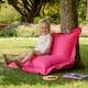 image 2 of Icon Kids XL Indoor Outdoor Floor Cushion Bean Bag, Pink