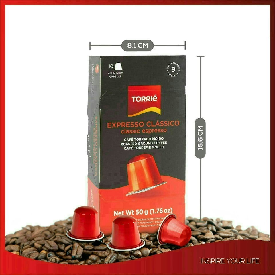 image 1 of Classic Aluminium Nespresso ® Compatible Coffee Capsules (10 Pods)