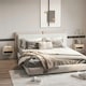 image 2 of HOMCOM Floating Bedside Table Set of 2 Wall Mounted Nightstand W/ Drawer Black