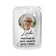 image 1 of Personalised Photo Upload Memorial Feather Tealight Holder Clear
