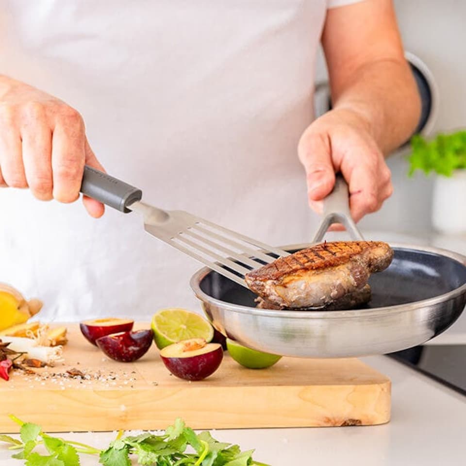 image 1 of KitchenAid Classic Flex Turner Charcoal Grey