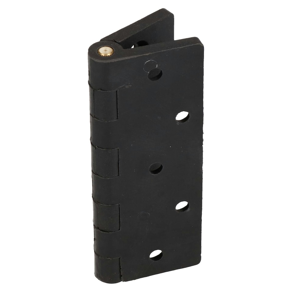 image 1 of Black Reinforced Nylon Plastic Hinge 67x102mm Italian Made Industrial Quality 2PK Black