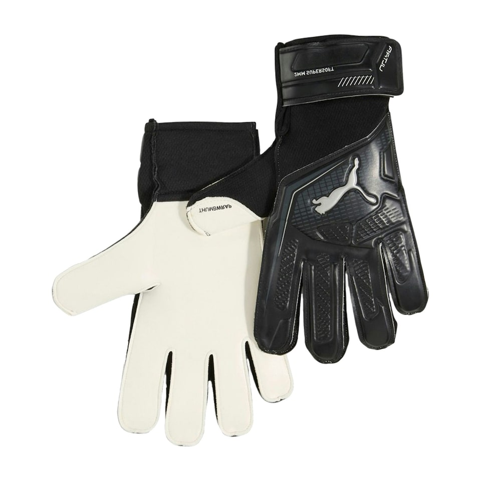 image 1 of Puma Unisex Adult Ultra Play Goalkeeper Gloves - Black/Silver - 8 Black | 8