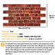 image 2 of NOVECRAFTO Red Brick Effect 3D Wall Panels (96cm x 48cm) DIY PVC Plastic Cladding Panels