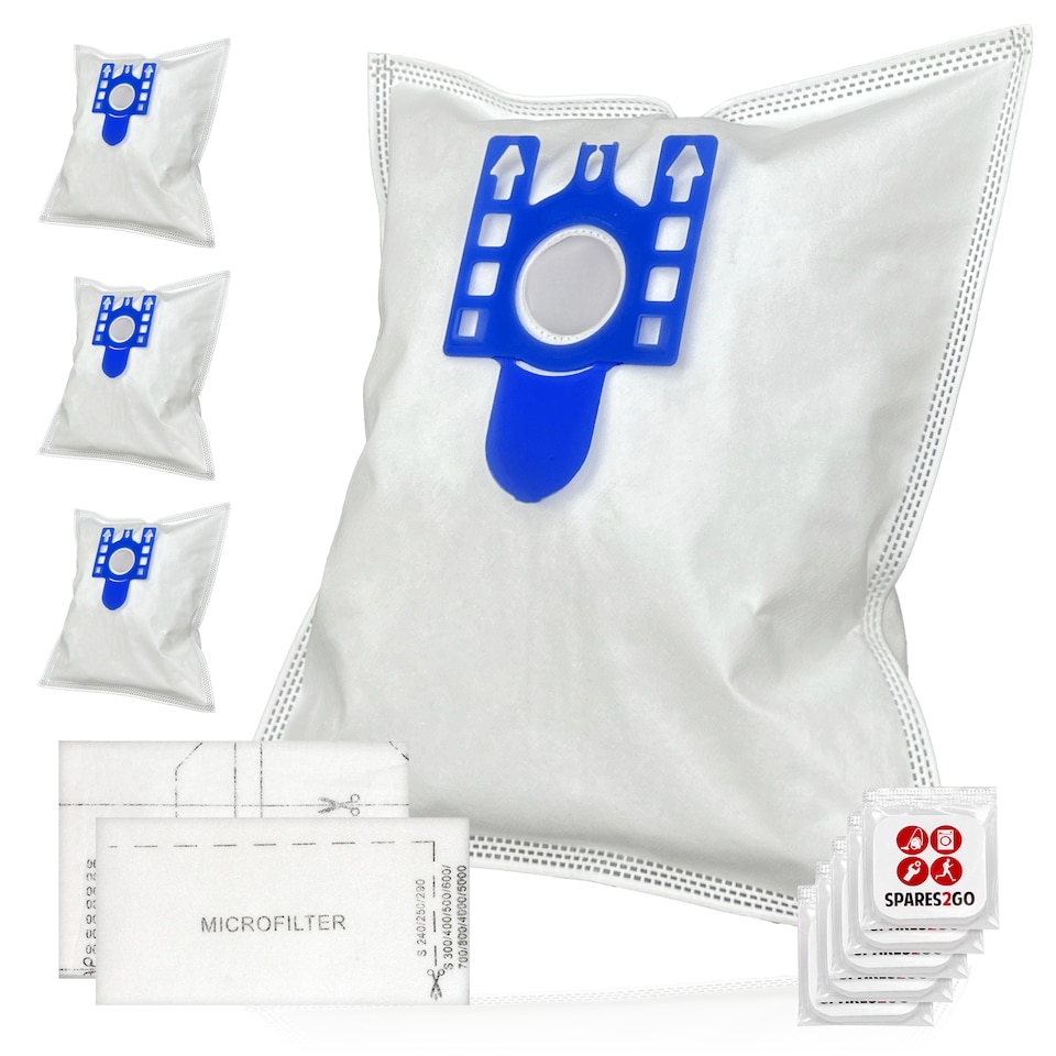 image 1 of SPARES2GO Ultra Strong Bags for Miele GN C2 C3 CX1 S2111 TT5000 S5210 S5211 S5261 S8320 Cat & Dog Vacuum Cleaners (Pack of 4 & Fresheners)