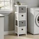 image 2 of Chest Of Drawers Wooden Hallway Storage Home Organiser Fully Assembled | White