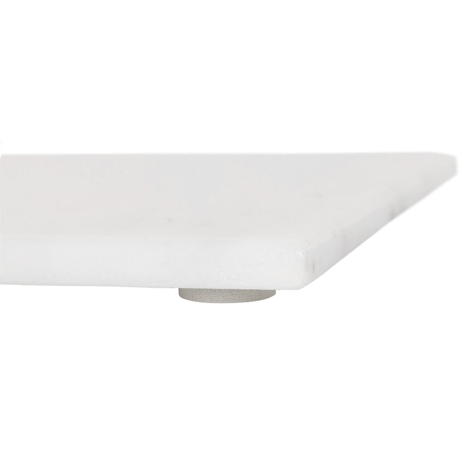 image 1 of Argon Tableware Rectangle Marble Placemats - 30cm x 20cm - White - Pack of 6 | White | White