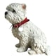 image 4 of Large Realistic Sitting West Highland Terrier Westie Dog Figurine, By Leonardo