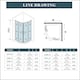 image 6 of Aica Bathrooms 1200x800mm Quadrant Shower Enclosure Walk In Corner Cubicle Glass Screen Door Chrome