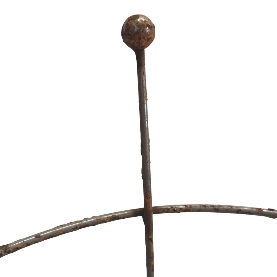 image 1 of Pack of 2 Tom Chambers Herbaceous Bare Rusted Steel Garden Plant Support Medium 54cm x 40cm