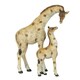 image 1 of Something Different Stand Tall Giraffe Mother And Baby Ornament - Cream/Brown - One Size