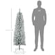 image 8 of HOMCOM 5 Foot Artificial Pencil Christmas Tree with  Snow Flocked Tips