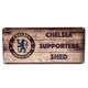 image 1 of Chelsea FC Supporters Shed Plaque - Brown - One Size
