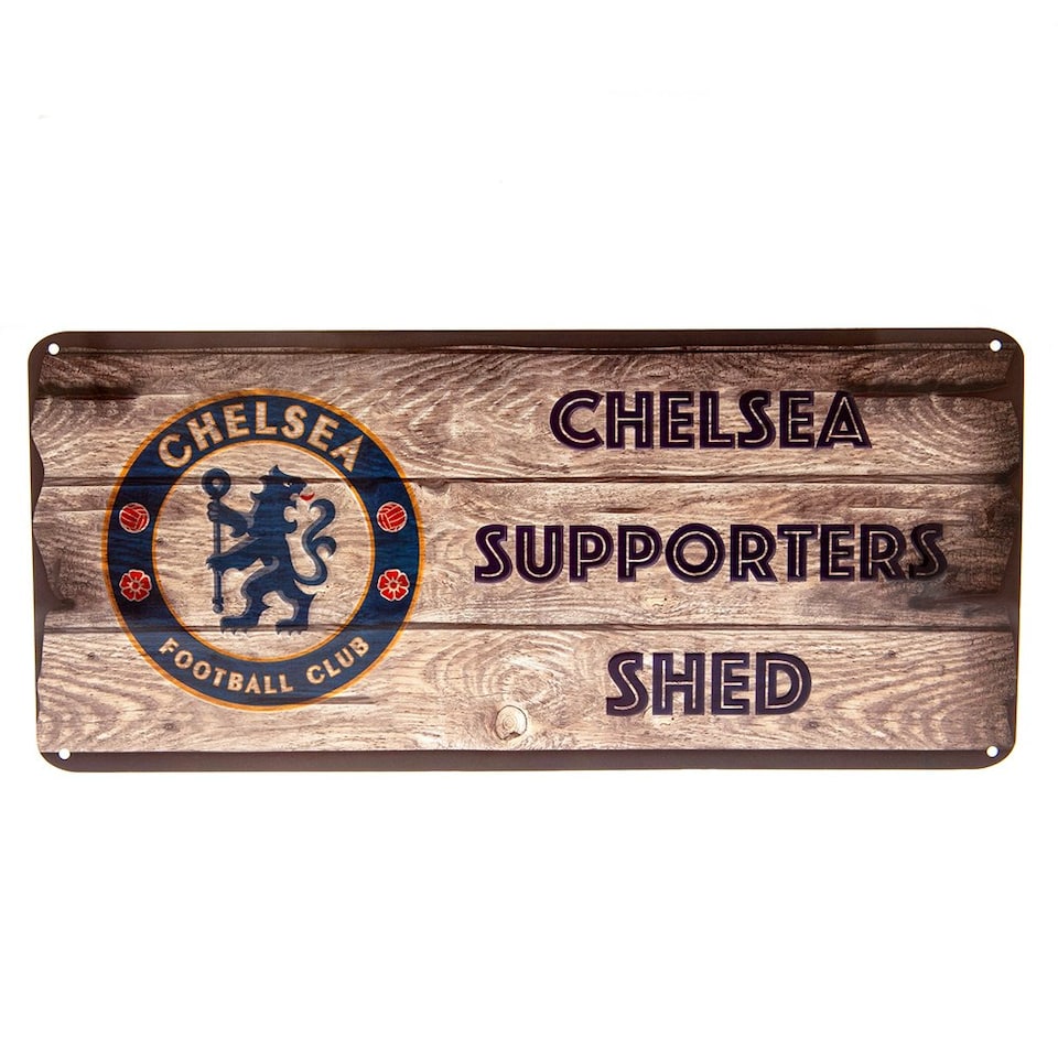 image 1 of Chelsea FC Supporters Shed Plaque - Brown - One Size