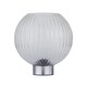 image 2 of Set of 2 Betchley - Battery Operated Chrome Lamp with Clear Glass Chrome | Clear