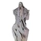 image 2 of 2m (6.5ft) Grey Hanging Halloween Skeleton Ghost Decoration with Chains