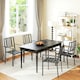 image 6 of Outsunny 4 PCs Stackable Outdoor Garden Chairs with Metal Slatted Design, Black