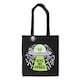 image 1 of Something Different Give Me Space Alien Tote Bag | Black | Black/Purple/Green | 1