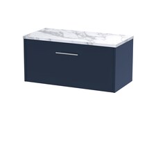 Balterley Winshill Contemporary 1 Drawer Wall Hung Vanity Unit with Laminate Worktop, 800mm