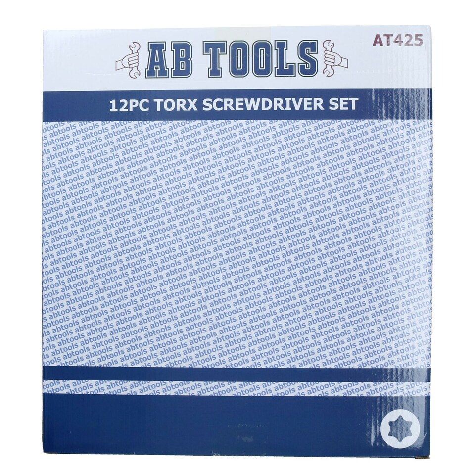 image 1 of TORX / Star screwdriver set 12pc T6 - T45 with cushioned grip by AB Tools