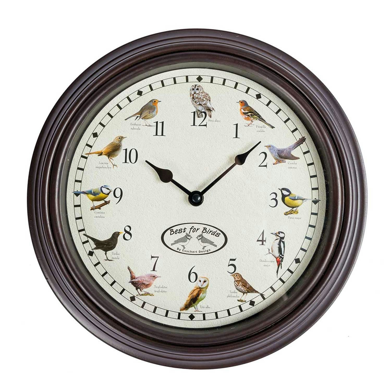 Homescapes Singing Bird Song Quartz Wall Clock