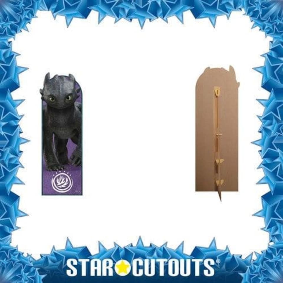 image 1 of Toothless 3D How To Train Your Dragon Live Action Single Backdrop Cardboard Cutout 186cm