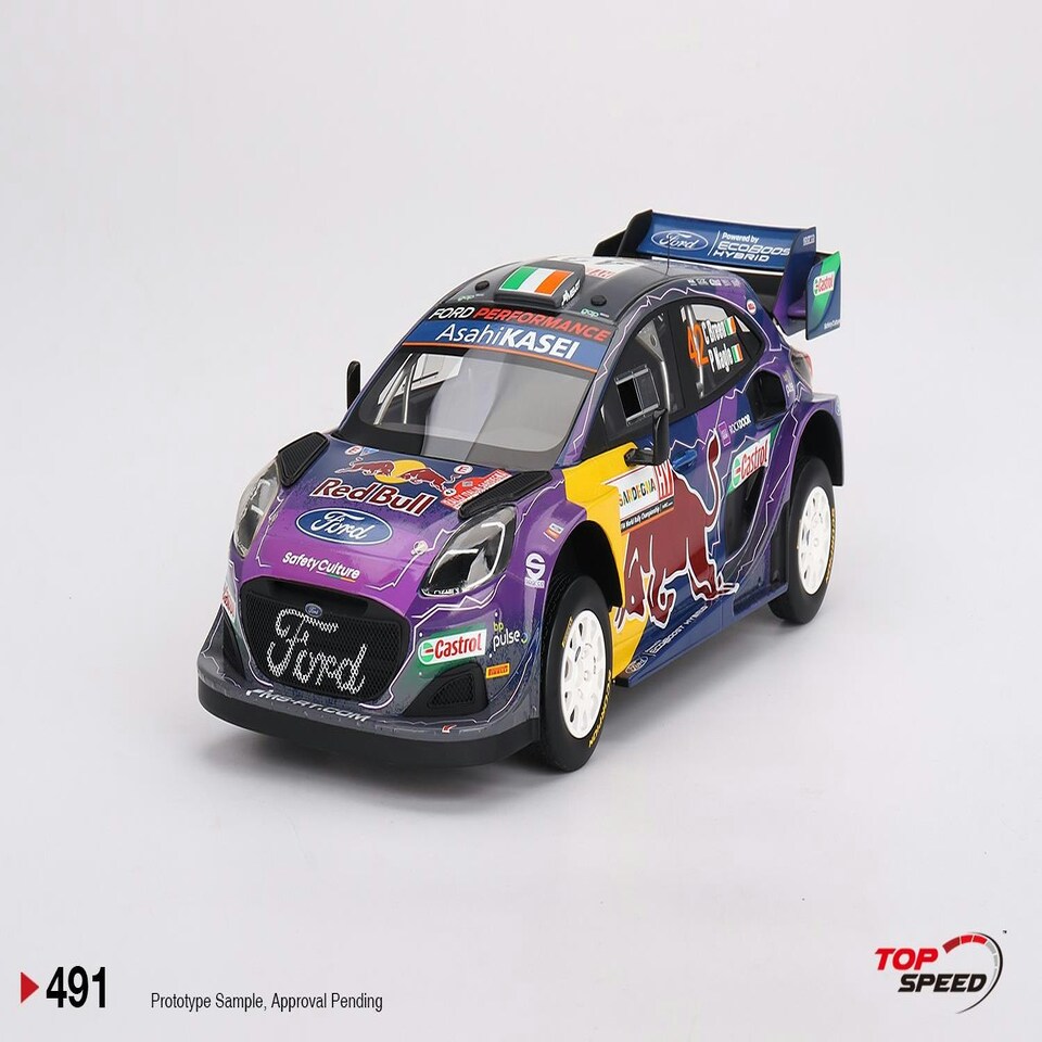 image 1 of Ford Puma Rally1 No.42 M-Sport Ford WRT 2022 Rally Italia Sardegna 2nd Place 1:18 Scale TSM TS0491