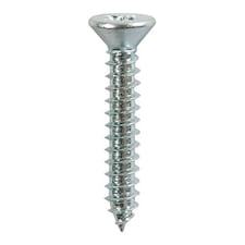 Timco - Self-Tapping Screws - PZ - Countersunk - Zinc (Size 8 x 3/4 - 20 Pieces)