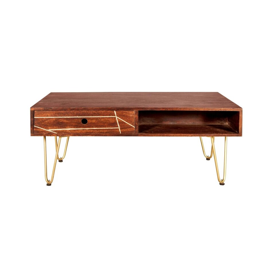 image 1 of Rectangular Coffee Table Bishop Dark Mango Brown