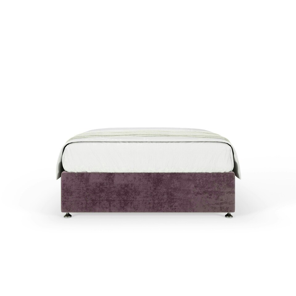 image 1 of Neptune Spring Mauve Naples Velvet Divan Set Super King