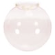 image 1 of ValueLights Frenchie Pink Tinted Glass Globe Gold Easy Fit Shade and Bulb