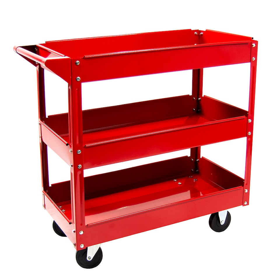 image 1 of 3 Tier Heavy Duty Service Cart Workshop Garage Tool Wolf