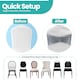 image 6 of Crushed Velvet Chair Band, Glitz Shiny Fabric Sashes - 1pc
