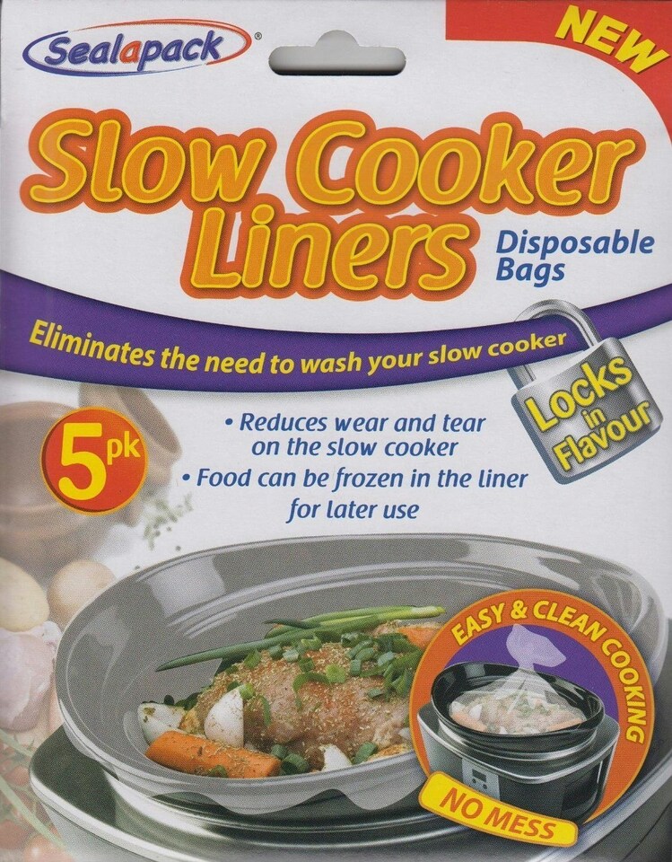 image 1 of Pack of 5 Sealapack Slow Cooker Liners Cooking Bags