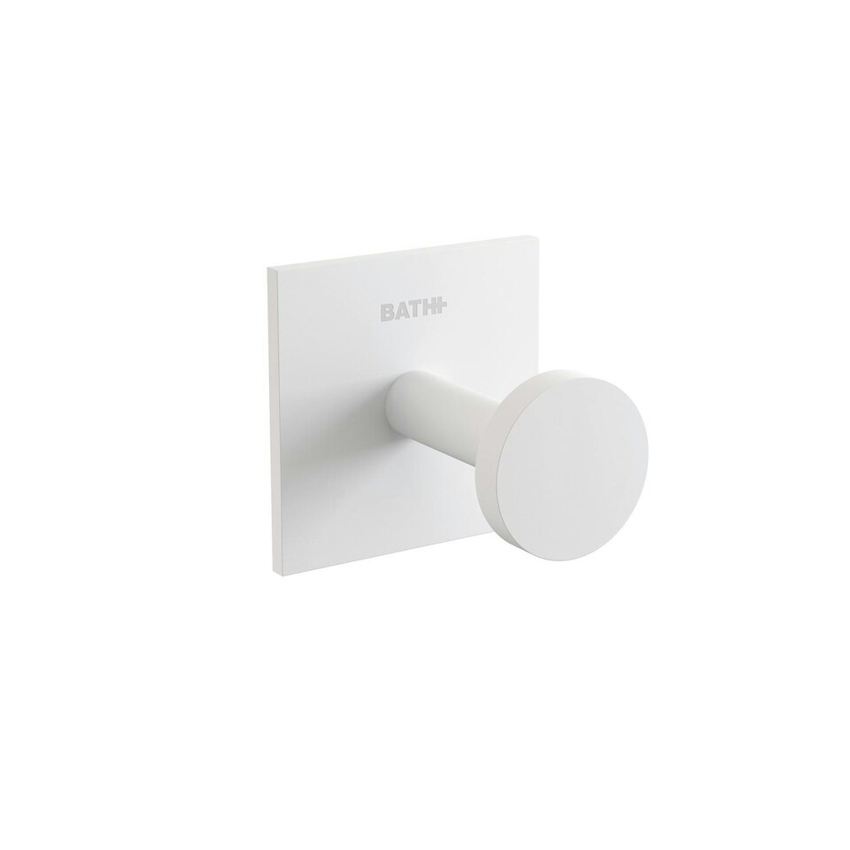 image 1 of Cosmic Wall Hanger with Durable Metal for Bathroom, Matt Finish White
