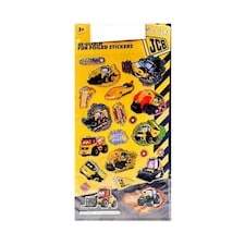My 1st JCB Reusable Foil Stickers - Yellow/Multicoloured - One Size