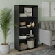 image 9 of Wide 4-Tier Bookcase Grey | Unit Colour: Grey